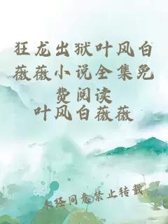 狂龙出狱叶风白薇薇小说全集免费阅读